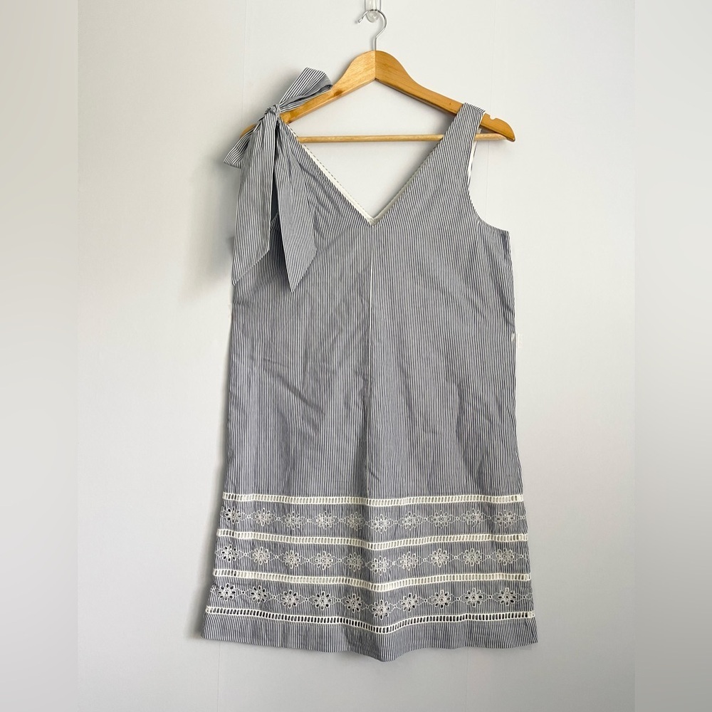𝅺NEW Vineyard Vines Sandbar Stripes Bow Sleeveless Dress US XS